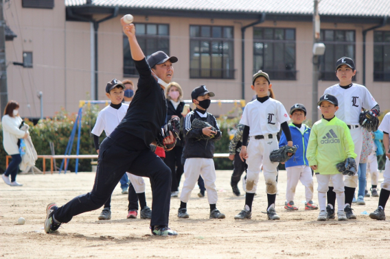 たいけん会に吉見選手（元駐日ドラゴンズ）が来てくれました